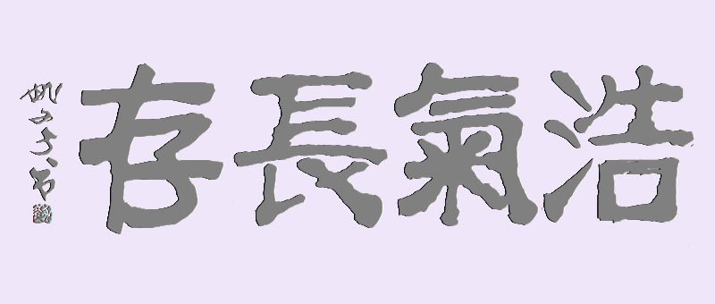 隶书浩气长存姚文长