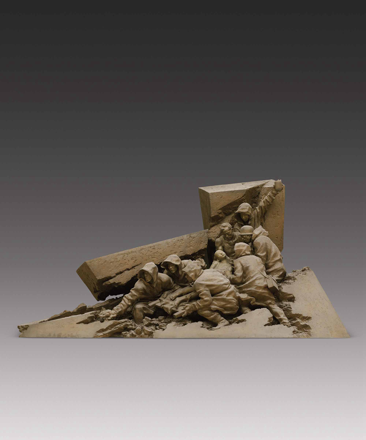 150-《风雨同舟》-邓柯-雕塑-215 cm×400 cm×168 cm.jpg