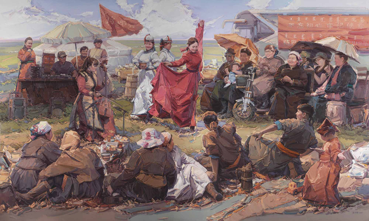 209（非选题号）《草原上的乌兰牧骑》-张可扬-油画-300 cm×500 cm.jpg